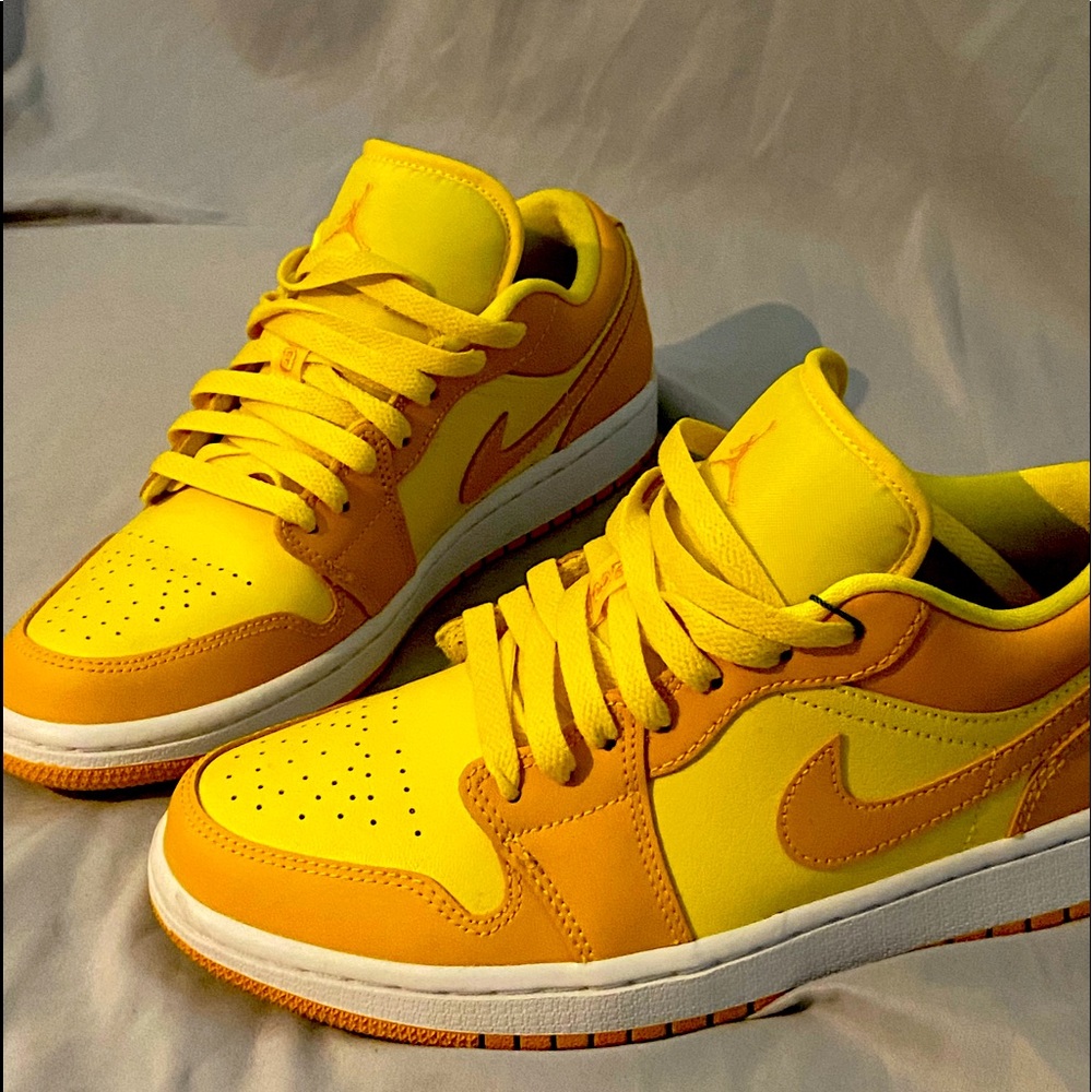 Nike Yellow and Orange Women's Sneakers
